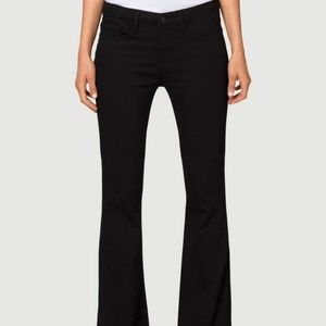 FRAME Inez & Vinoodh High Waist Flare Leg Black